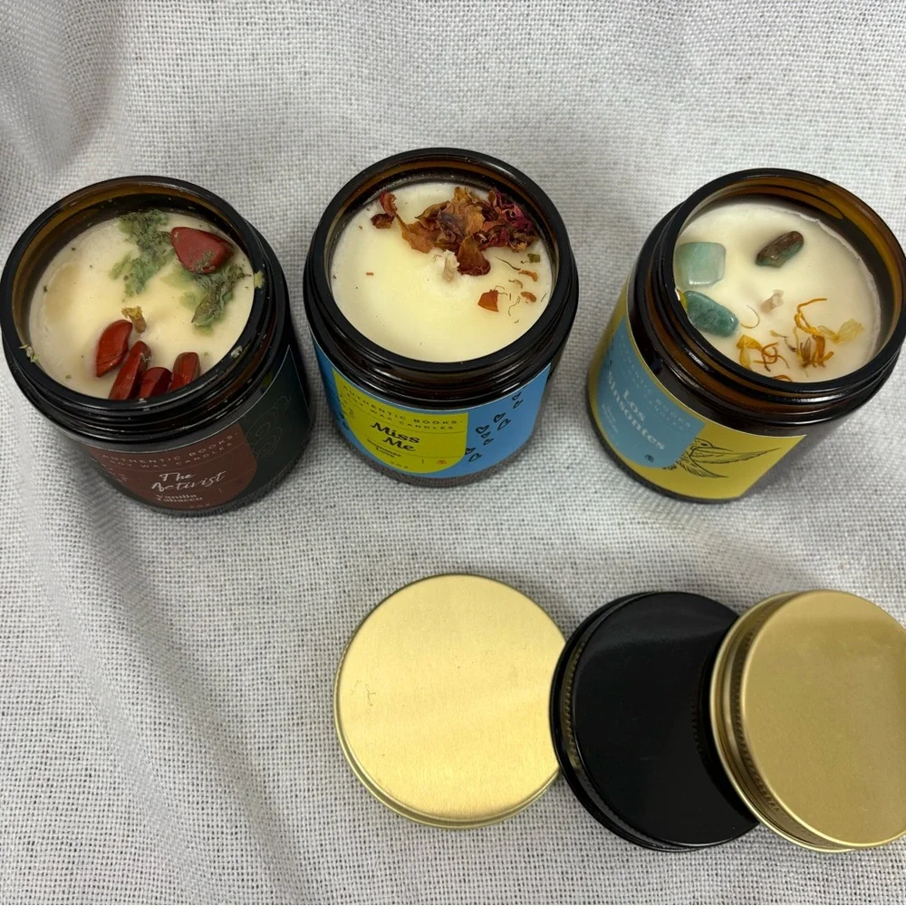 Authentic Books‎ Soy Candle Lot of 3 Book Lover Candles - Picture 5 of 5